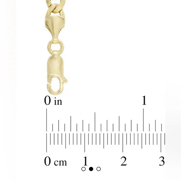 **Genuine Gold** 10k Mariner Bar Chain - 22" - Picture 3 of 5